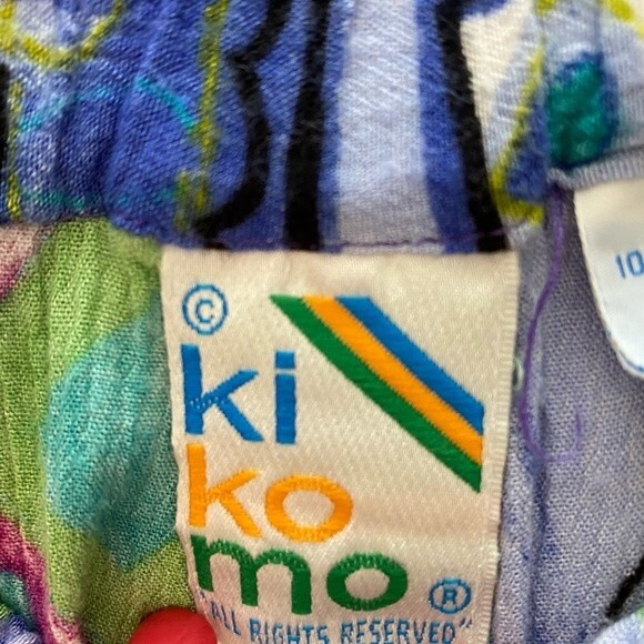 Ki Ko Mo Skort Blue Pink Black Lightweight Mini Pockets Y2K Whimsical Size M - Picture 8 of 10